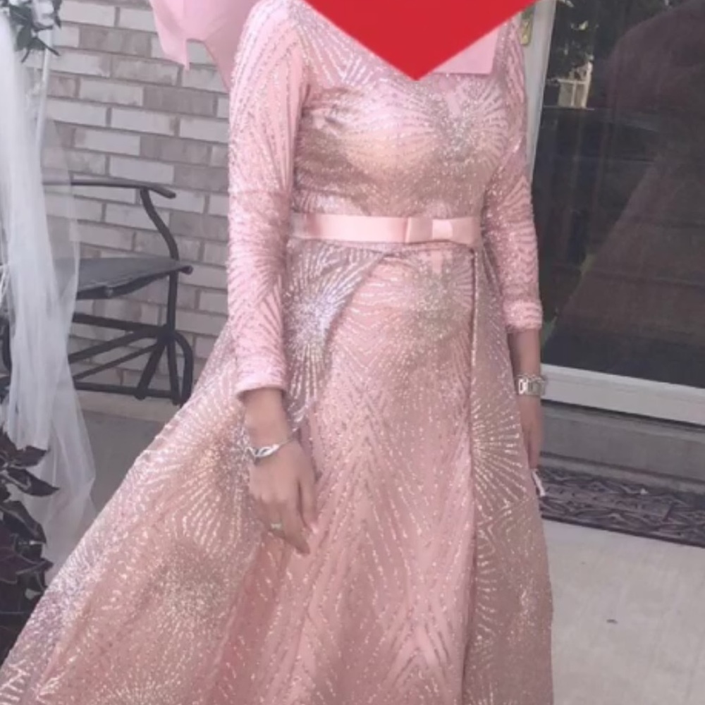 All fancy glittery prom dress